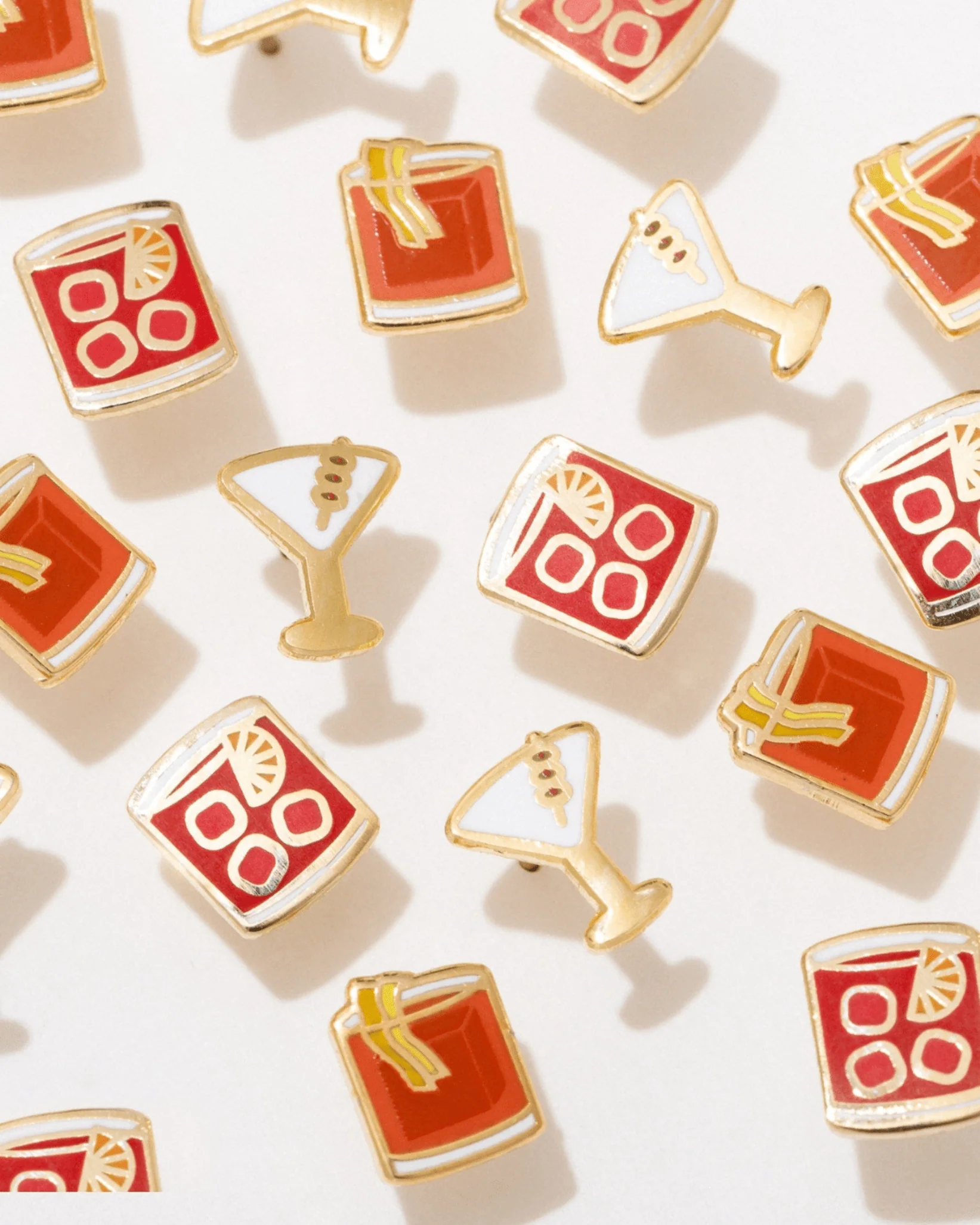 Death & Co X Larissa Loden Negroni Stud Earrings (set of 2) - Image 4